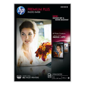 HP        Photo Paper Premium Plus    A4 CR673A    InkJet, seidenmatt 300g 20 Bl.