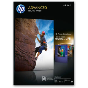 HP        Advanced Glossy Photo Paper A4 Q5456A    InkJet 250g           25 Blatt