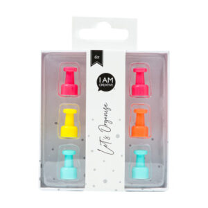 I AM CREA Magnet Pin Let`s Organize 4035.57   bunt                   6 Stück