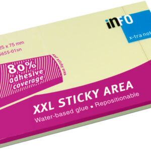 INFO      Haftnotizen X-Tra     125x75mm 5655-01SN 80% Klebefläche      100 Blatt