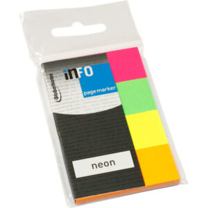 INFO      Page Marker im Umschlag 5670-89   Neon, 20x50mm,4x40 Blatt