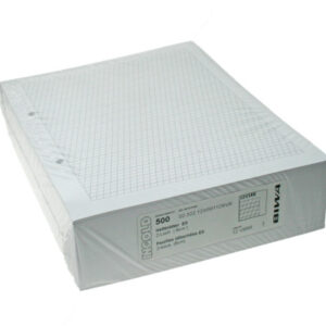INGOLD-B. Ringbucheinlagen            E5 02.322.55 weiss 90g 5x5mm kar. 500 Blatt