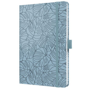 JOLIE     Notizbuch                   A5 JN353     Blue Monstera, liniert  174 S.