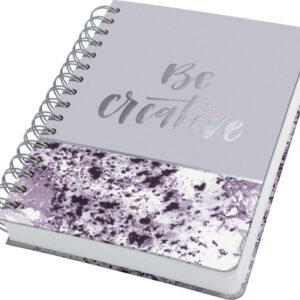JOLIE     Spiral-Notizbuch            A5 JN607     Violet Marble, dots, 240 S.