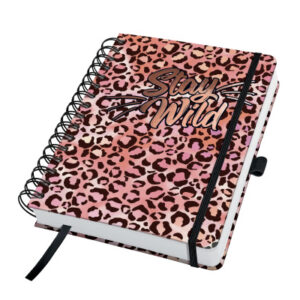 JOLIE     Spiral-Notizbuch            A5 JN653     Pink Leo Love, dots 240 Seiten