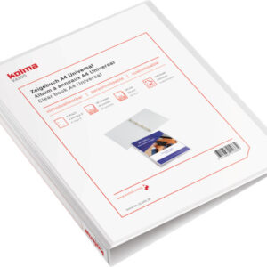 KOLMA     Zeigebuch Vario Universal   A4 01.201.16 weiss, 4-Ring             20mm
