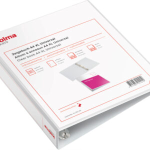 KOLMA     Zeigebuch Vario XL Univ.    A4 01.451.16 weiss, 4-Ring             45mm