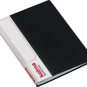 KOLMA     Sichtbuch Selection         A6 03.709.06 schwarz             20 Taschen
