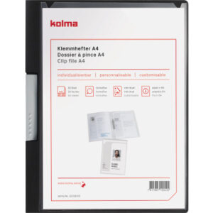 KOLMA     Klemmhefter Tender          A4 10.016.48 anthrazit, 2-teilig