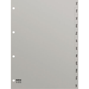 KOLMA     Register KolmaFlex          A4 18.123.03 grau                Dez-Jan DE