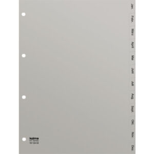 KOLMA     Register KolmaFlex          A4 18.124.03 grau                Jan-Dez DE