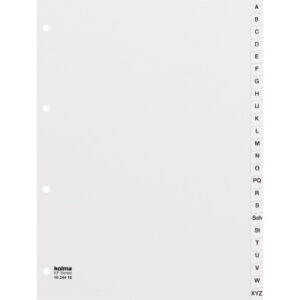 KOLMA     Register KolmaFlex          A4 18.244.16 weiss            A-Z 24-teilig