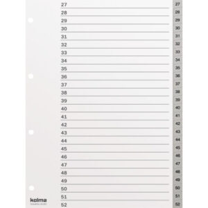 KOLMA     Register KolmaFlex          A4 18.252.03 grau                      1-52