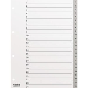 KOLMA     Register KolmaFlex          A4 18.324.03 grau                      1-24
