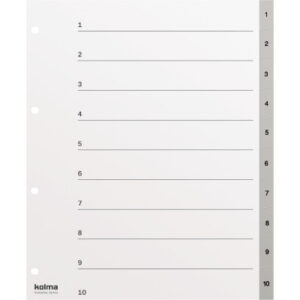 KOLMA     Register KolmaFlex       A4 XL 18.410.03 grau                      1-10