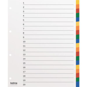 KOLMA     Register KolmaFlex       A4 XL 18.420.20 mehrfarbig           20-teilig