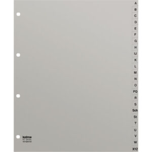KOLMA     Register KolmaFlex       A4 XL 18.424.03 grau             A-Z 24-teilig