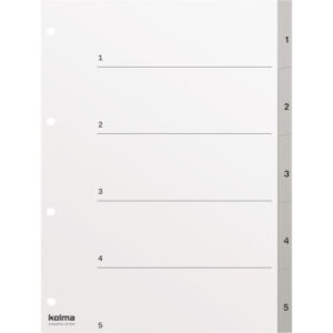 KOLMA     Register KolmaFlex          A4 18.554.03 grau                       1-5