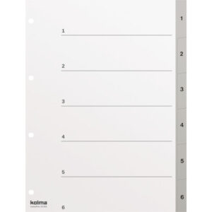 KOLMA     Register KolmaFlex          A4 18.564.03 grau                       1-6