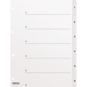 KOLMA     Register KolmaFlex          A4 18.564.16 weiss                      1-6