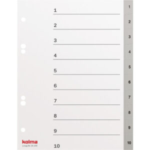 KOLMA     Register LongLife           A5 19.105.20 grau                      1-10