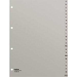 KOLMA     Register LongLife           A4 19.244.03 grau             A-Z 24-teilig
