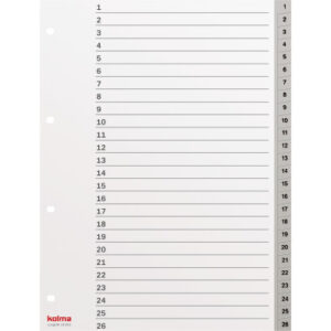 KOLMA     Register LongLife           A4 19.252.03 grau                      1-52