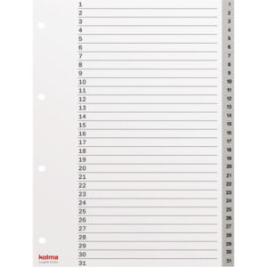 KOLMA     Register LongLife           A4 19.314.03 grau                      1-31
