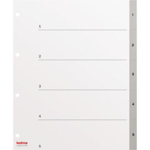 KOLMA     Register LongLife          A4+ 19.405.03 grau                       1-5