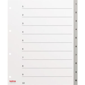 KOLMA     Register LongLife          A4+ 19.410.03 grau                      1-10