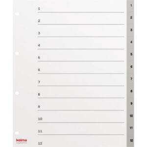 KOLMA     Register LongLife          A4+ 19.411.03 grau                      1-12