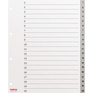 KOLMA     Register LongLife          A4+ 19.419.03 grau                      1-20