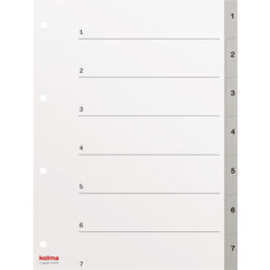 KOLMA     Register LongLife           A4 19.574.03 grau                       1-7