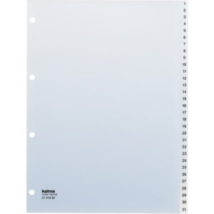 KOLMA     Register Vista              A4 21.314.00 transparent               1-31