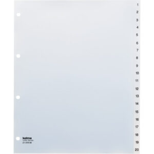 KOLMA     Register Vista             A4+ 21.419.00 transparent               1-20