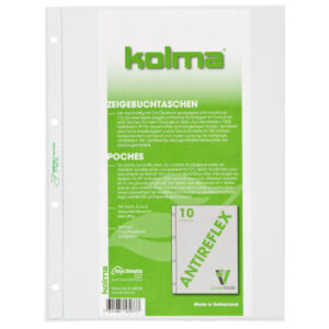 KOLMA     Zeigetasche LineaVerde      A4 57.680.00 transp.,CopyResistant 10 Stück