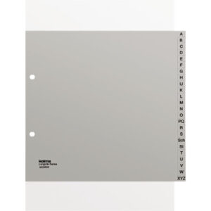KOLMA     Register LongLife    A4 1/2 H. 69.249.03 grau             A-Z 24-teilig