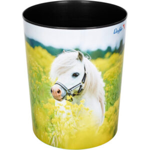 LÄUFER    Papierkorb 26662     Pferd im Rapsfeld         13lt