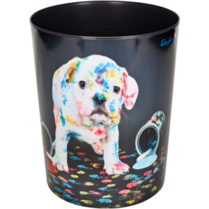 LÄUFER    Papierkorb 26663     Bunter Hund               13lt