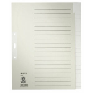 LEITZ     Register Tauenpapier       A4+ 12200085  Blanko               20-teilig