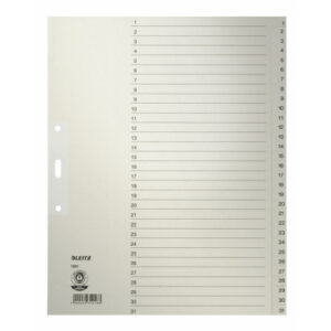 LEITZ     Register Tauenpapier       A4+ 12310085  weiss                     1-31