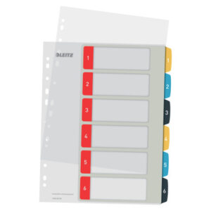 LEITZ     Register PP Cosy            A4 12460000  multicolor                 1-6