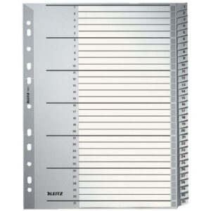 LEITZ     Register PP                 A4 12810000  grau                      1-31