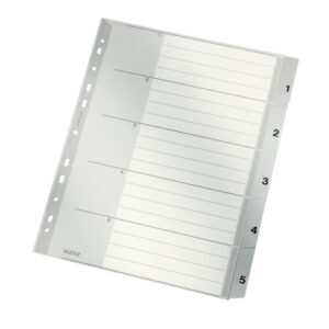 LEITZ     Register PP                 A4 12830085  grau                       1-5