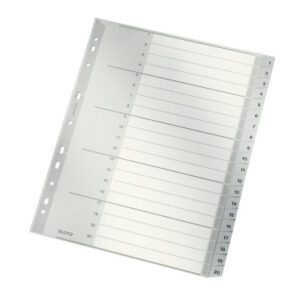LEITZ     Register PP                 A4 12840000  grau                      1-20
