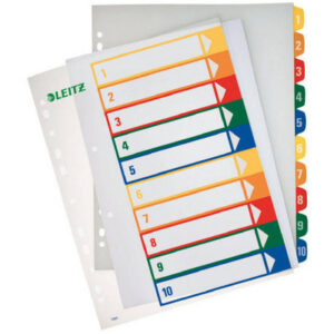 LEITZ     Register PC-beschriftbar   A4+ 12930000  multicolor                1-10
