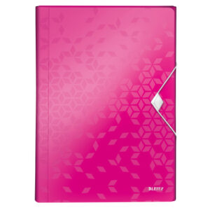 LEITZ     Projektmappe WOW            A4 45890023  metallic pink        5 Fächer