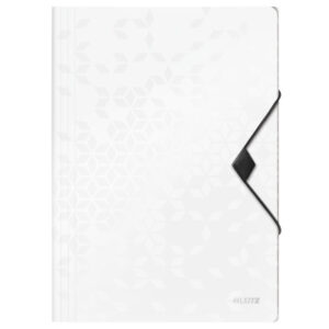 LEITZ     Gummibandmappe WOW          A4 45990001  weiss            für 150 Blatt