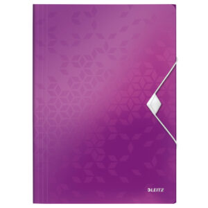 LEITZ     Gummibandmappe WOW          A4 45990062  violett          für 150 Blatt