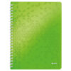 LEITZ     Spiralbuch WOW PP           A4 46370054  grün                  80 Blatt